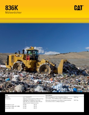 Compactadores de basura Caterpillar 836K