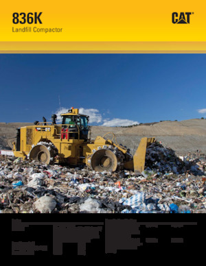Compactadores de basura Caterpillar 836K
