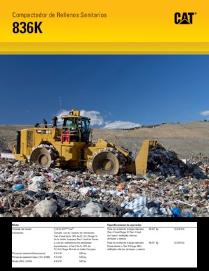 Compactadores de basura Caterpillar 836K