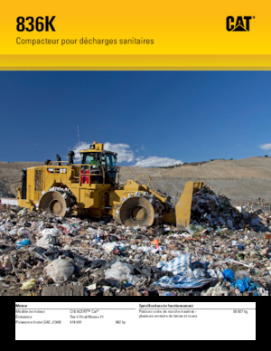 Compactadores de basura Caterpillar 836K