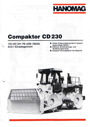 Compactadores de basura Hanomag CD 230