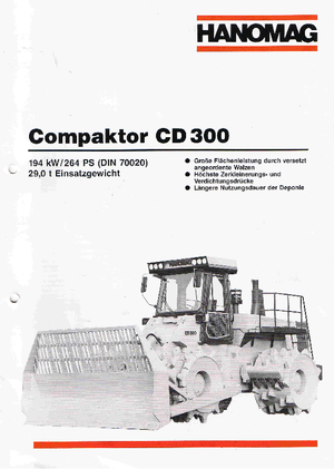 Compactadores de basura Hanomag CD 300