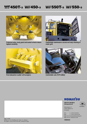 Compactadores de basura Komatsu WF450-3