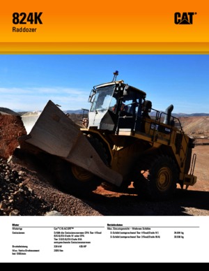 Topadora de ruedas Caterpillar 824K