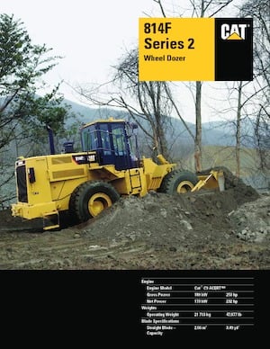 Topadora de ruedas Caterpillar 814F Series 2