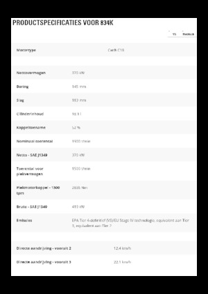 Topadora de ruedas Caterpillar 834K