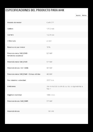 Topadora de ruedas Caterpillar 844K