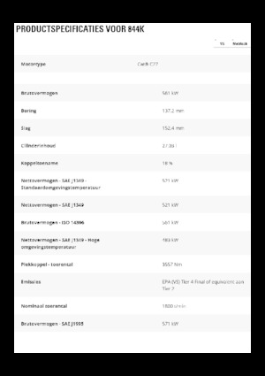 Topadora de ruedas Caterpillar 844K
