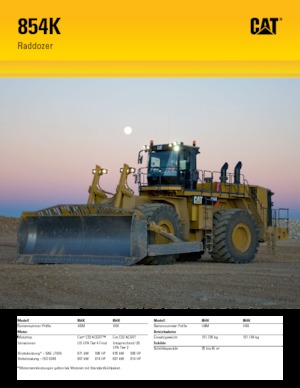 Topadora de ruedas Caterpillar 854K
