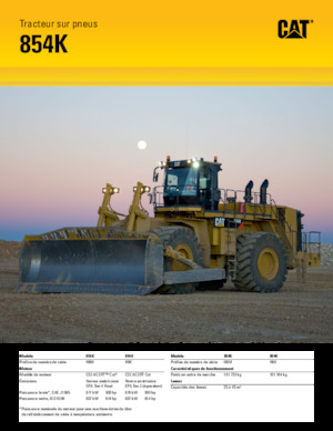 Topadora de ruedas Caterpillar 854K