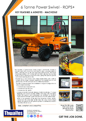 Dúmperes de ruedas Thwaites MACH2262