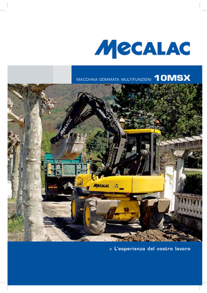 Excavadoras hidráulicas  de ruedas Mecalac 10 MSX