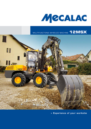 Excavadoras hidráulicas  de ruedas Mecalac 12 MSX
