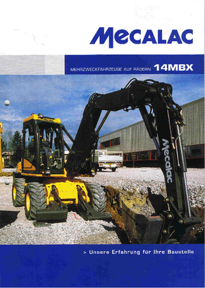 Excavadoras hidráulicas  de ruedas Mecalac 14 MBX
