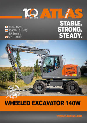 Excavadoras hidráulicas  de ruedas Atlas 140 W