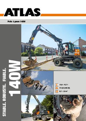 Excavadoras hidráulicas  de ruedas Atlas 140 W