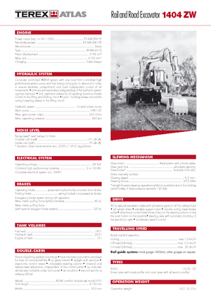 Excavadoras hidráulicas  de ruedas Atlas 1404 ZW