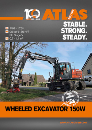 Excavadoras hidráulicas  de ruedas Atlas 150 W