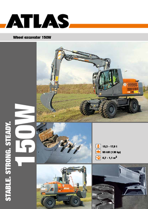 Excavadoras hidráulicas  de ruedas Atlas 150 W