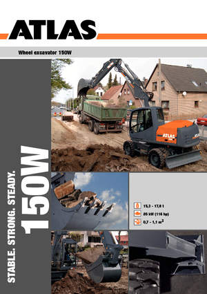 Excavadoras hidráulicas  de ruedas Atlas 150 W