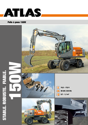 Excavadoras hidráulicas  de ruedas Atlas 150 W