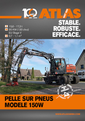 Excavadoras hidráulicas  de ruedas Atlas 150 W