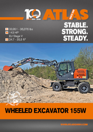 Excavadoras hidráulicas  de ruedas Atlas 155 W