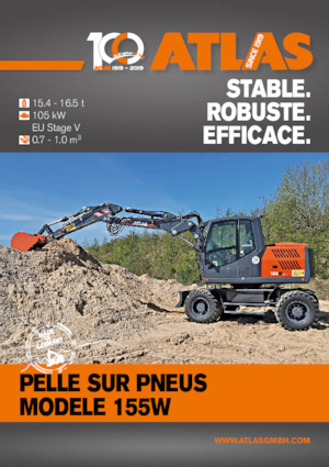 Excavadoras hidráulicas  de ruedas Atlas 155 W