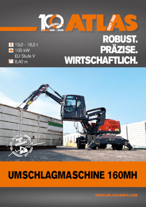 Excavadoras hidráulicas  de ruedas Atlas 160 MH