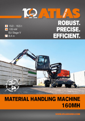 Excavadoras hidráulicas  de ruedas Atlas 160 MH