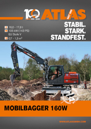 Excavadoras hidráulicas  de ruedas Atlas 160 W