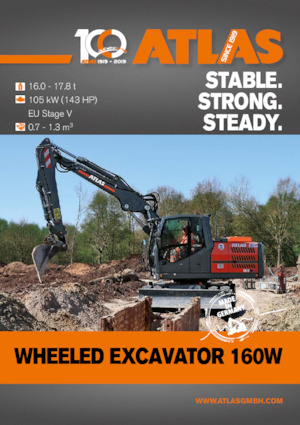 Excavadoras hidráulicas  de ruedas Atlas 160 W