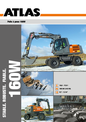 Excavadoras hidráulicas  de ruedas Atlas 160 W