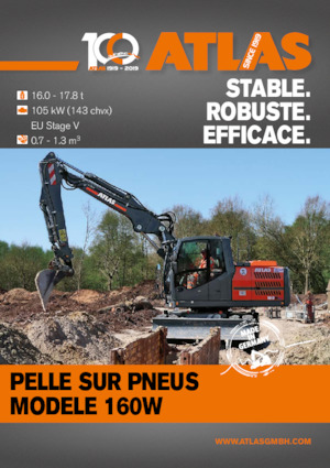 Excavadoras hidráulicas  de ruedas Atlas 160 W