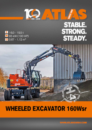 Excavadoras hidráulicas  de ruedas Atlas 160 W-SR 