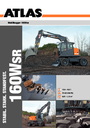 Excavadoras hidráulicas  de ruedas Atlas 160 W-SR