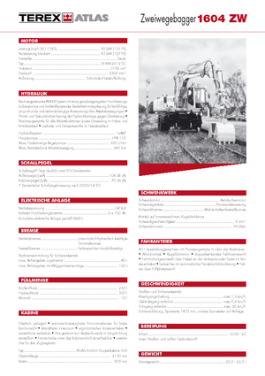 Excavadoras hidráulicas  de ruedas Atlas 1604 ZW