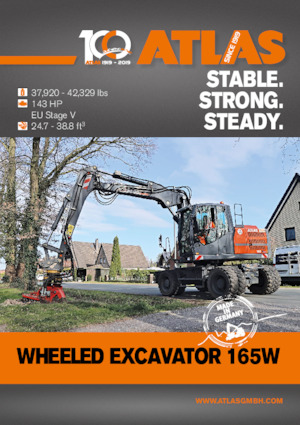Excavadoras hidráulicas  de ruedas Atlas 165 W