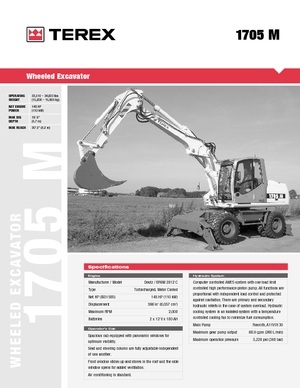 Excavadoras hidráulicas  de ruedas Atlas 1705 M