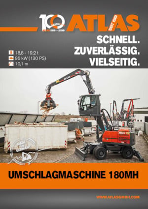 Excavadoras hidráulicas  de ruedas Atlas 180 MH
