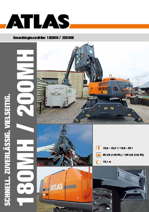 Excavadoras hidráulicas  de ruedas Atlas 200 MH