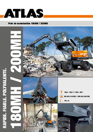 Excavadoras hidráulicas  de ruedas Atlas 200 MH