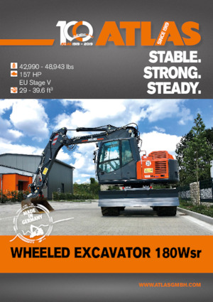 Excavadoras hidráulicas  de ruedas Atlas 180 W-SR 