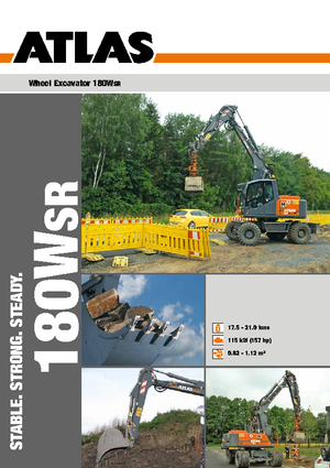 Excavadoras hidráulicas  de ruedas Atlas 180 W-SR