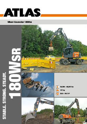 Excavadoras hidráulicas  de ruedas Atlas 180 W-SR