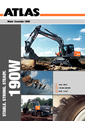 Excavadoras hidráulicas  de ruedas Atlas 190 W