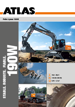 Excavadoras hidráulicas  de ruedas Atlas 190 W