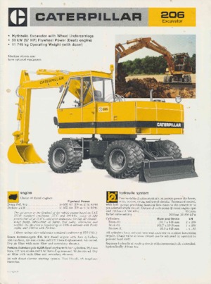 Excavadoras hidráulicas  de ruedas Caterpillar 206