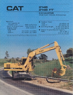 Excavadoras hidráulicas  de ruedas Caterpillar 214B