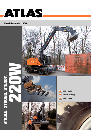 Excavadoras hidráulicas  de ruedas Atlas 220 W